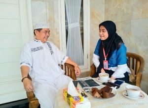 Qubil saat diwawancarai reporter Potretdepok.com, Nilam Cahya